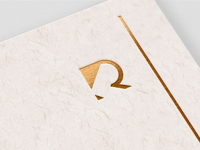 Rd Logo Gold art brand branding character clean design flat foil gold graphic design icon identity illustrator lettering logo logo a day logotype minimal pen process flow