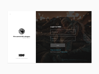 Hbo Login adobe app design dribbble gradient landing minimal mobile photoshop sketch ui ux web white xd