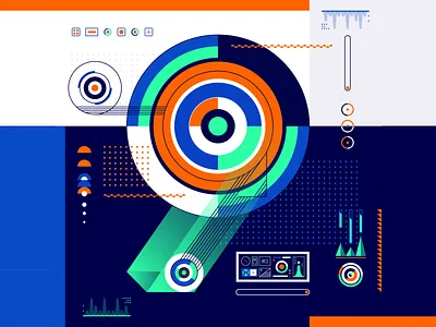 36 Days Of Type_9 | 6th Edition 36 36days 36daysoftype 9 data design experimental experiments flat geometric graphicdesign illustration infographic information input output type typography vector vector art