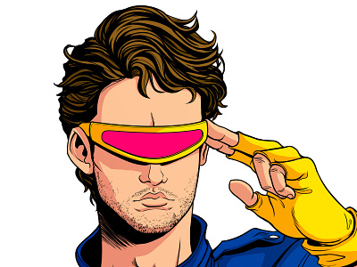 Cyclops Cosplay 80s 90s art artdirection character design cyclops design illustration marvel panama xmen