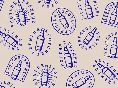 Scotchrepreneur badge lettering logo scotch whisky