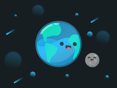 Earth earth moon planet space