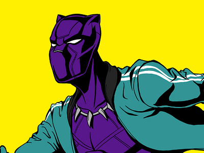 Big Shot 80s art artdirection blackpanther characterdesign hip hop illustration marvel marvelcomics panama rapper