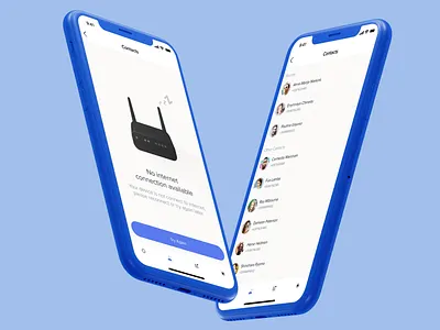 No Internet Connection - iOS Banking App app bank clean error illustration ios minimal prototype sketch state