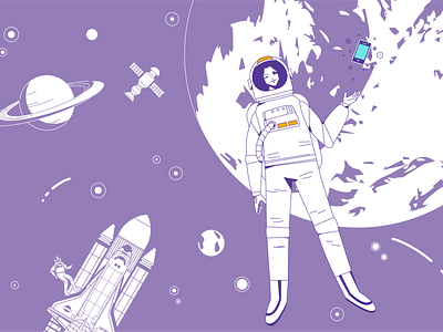Free Call austronaut call connection free galaxy limitless planet rocket space spaceship