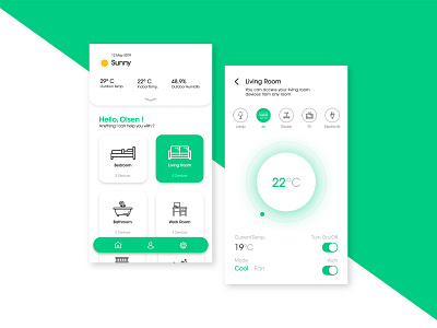 Smart Home UI - Day 3 of 6 Days UI Challenge home smart home smart home design smart home ui ui ui design ui smart home ui ux ui ux smart home uidesign uiux