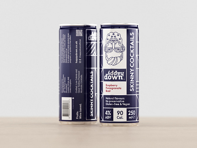 Skinny Cocktails Label Design Concept beverage packaging can mockup cocktail label eolinart label design labels mockup packaging packaging design