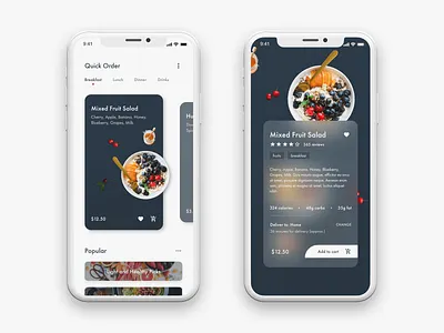 Greenfud - Food Delivery App app design concept app design food app food delivery healthy food mobile app online food ui ux