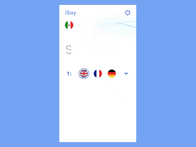 Translator interaction flinto interaction design product design sketch typography visual design