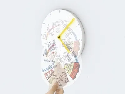 Kokuyo Tokyo -Clocknote - Archived clock clocknote design japan notepad product design schedule smartlab stationary ui vector