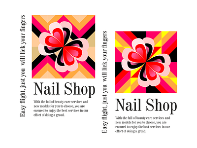 Nail Shop. design icon illustration logo typography