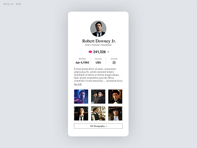 Daily UI Challenge #006 - User Profile 006 dailyui dailyui 006 user profile userprofile