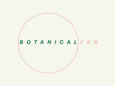 Botanical Van band botanical branding design flat illustration logo