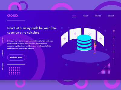 Cloud Mockup adobe xd experience design grafic design graphic design hero design landing design mockup design ui ux design user experience design web design