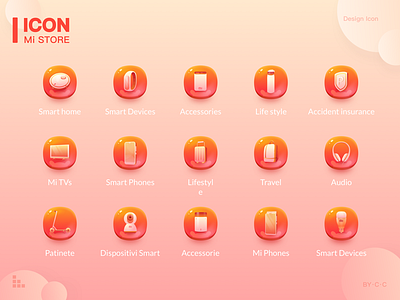 Mi Fan Festival Icon e commerce fiery icon red technology texture