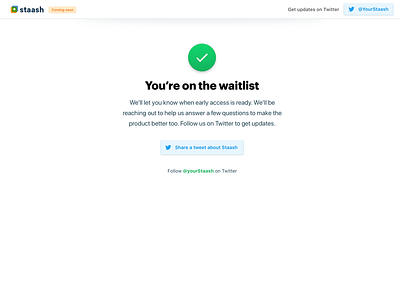 Success page