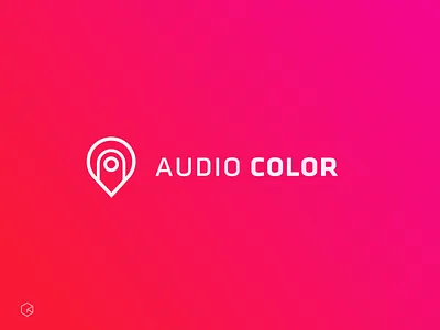AUDIO COLOR brand design icon identity logo tech