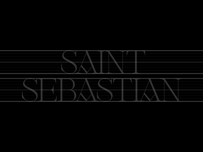 Saint Sebastian Wordmark brand branding display display type font illustrator logo type typography vector