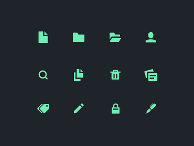 Document Icon Set document documents icons ui