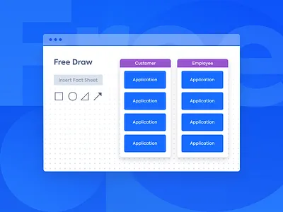 Leanix - Free Draw data flow data visualization design system enterprise ux leanix product design saas ui illustration