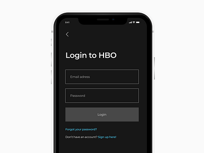 HBO Mobile L adobe animation app black clean dashboard design dribbble gradient landing logo minimal mobile photoshop sketch ui ux web white xd
