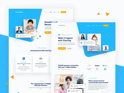 ClassTag — Website Release classtag designer user experience education homepage marketing site messaging saas tech together ui ux website