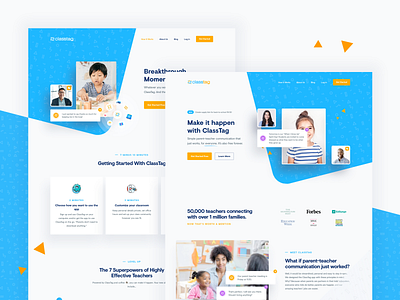 ClassTag — Website Release classtag designer user experience education homepage marketing site messaging saas tech together ui ux website