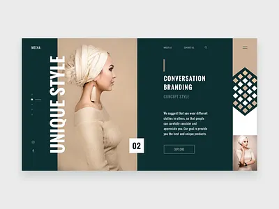 Meeha banner clean design colors design designer fashion hero home page landing page minimal design pakistan style template theme ui design ui designer uiux user interface design web design website