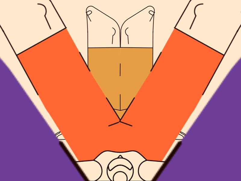 V (36 days of type) 2d after animation character design gif graphic illustration loop motion typography