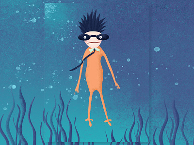 Wawa blue design illustration sea