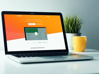 BaseInc Okrs Landing Page app app branding branding chat design landing landing page landing page design logo okr skecth ui ux web website