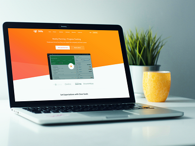 BaseInc Okrs Landing Page app app branding branding chat design landing landing page landing page design logo okr skecth ui ux web website