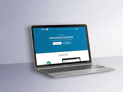 Techelite Inc Landing Page branding chat chat app design landing landing page landing page design skecth ui ux web website