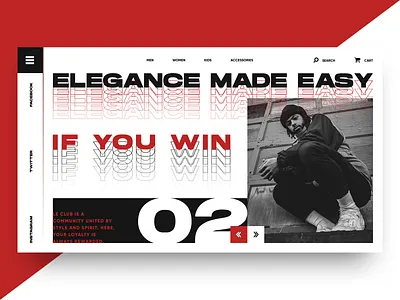 Type... branding clean concept design desktop e comerce fashion header design minimal typography