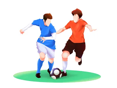 Play footbal illustration play footbal