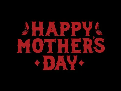 Dear Momma grunge illustration lettering type vector