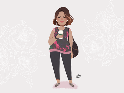 Virtuous mom character digital art digital painting drawing girl illustration mom mother mothers day pink virtuous virtuous woman