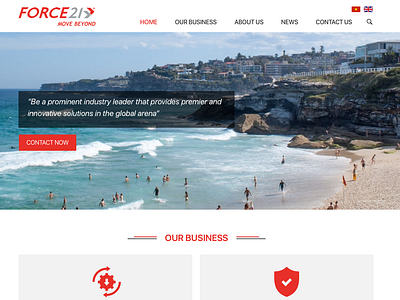 Force21 website ui ux ux ui designer hanoi web design