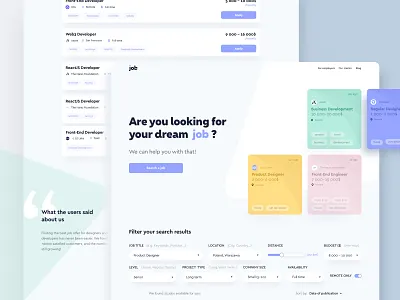 Job portal🧞‍♀️ branding design ethworks flat landing logo typography ui ux vector web website