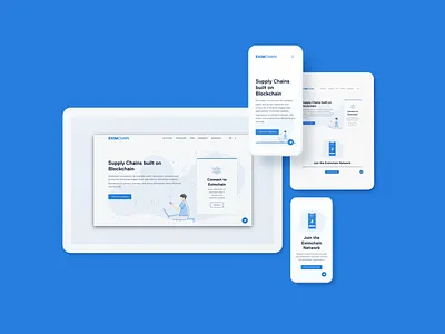 Eximchain Website - Homepage front end front end front end development frontend responsive responsive design responsive web design responsive website responsive website design web web developer web development website