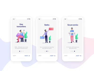 Online Banking & Financial management online banking uiux ios cool ui