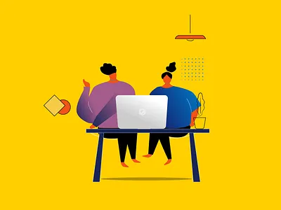 5 Roles Character character design facebook facebook ad illustration project manager ux visual design