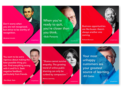Daily quotes for agency design instagram post poster quotes startup strategies