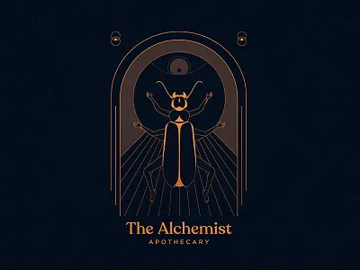 The Alchemist - Identity alchemy apothecary branding dark esoteric eye human identity illustration illustrator insect logo magic mythology religion spirits symbols