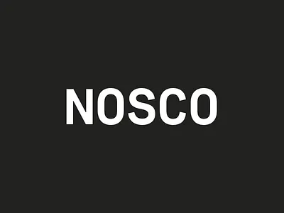 New Nosco Logo branding identity logo typography