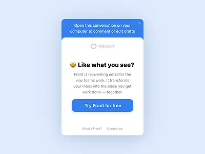 Be our guest! 👤— Mobile view app collaboration conversation fields guest mobile modal preview screens view
