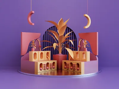 Composition III 3d 3dsmax abstract art composition design print render vray webshocker website