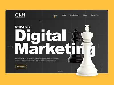 Digital Marketing Hero clean design digital digitalmarketing header hero interface marketing ui web web design website