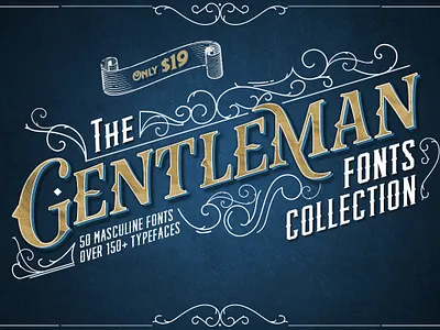 The Gentleman Fonts Collection fonts masculine modern font sans sans serif script font