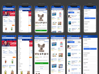 Shipping Mobile Website mobile website ui design ux design